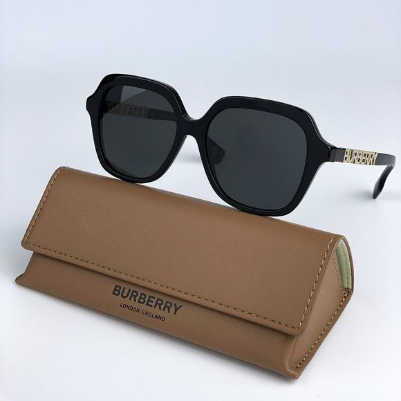 Burberry Accessories - NEW Burberry BE4389 Joni 300187  Black Dark Grey Square Women Sunglasses